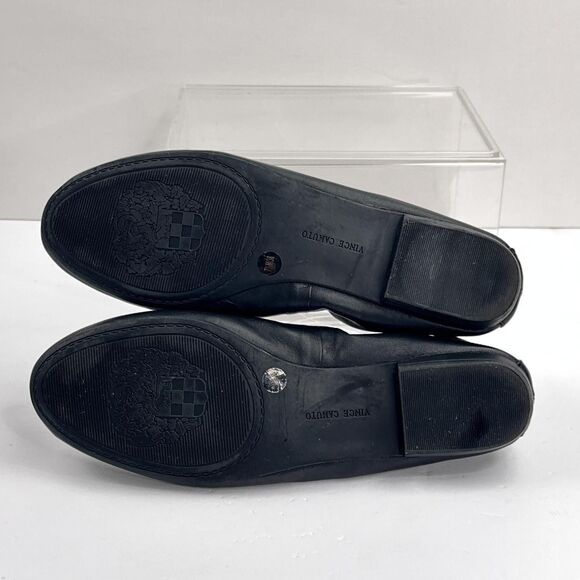 Vince Camuto Ballet Flats Shoes Womens Size 7.5 Black Slip On Comfort - Picture 5 of 12